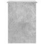 vidaXL Escritorio de madera contrachapada gris hormigón 100x55x75 cm