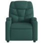 vidaXL Sillón reclinable de masaje eléctrico tela verde oscuro vidaXL Sillón reclinable de masaje eléctrico tela verde oscuro