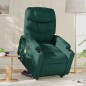 vidaXL Silla de masaje reclinable de pie de tela verde oscura vidaXL Silla de masaje reclinable de pie de tela verde oscura