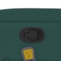 vidaXL Silla de masaje reclinable de pie de tela verde oscura vidaXL Silla de masaje reclinable de pie de tela verde oscura