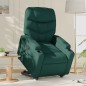 vidaXL Sillón reclinable elevable tela verde oscuro vidaXL Sillón reclinable elevable tela verde oscuro