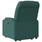 vidaXL Sillón reclinable elevable tela verde oscuro vidaXL Sillón reclinable elevable tela verde oscuro