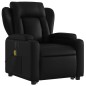 vidaXL Sillón de masaje elevable eléctrico cuero sintético negro vidaXL Sillón de masaje elevable eléctrico cuero sintético negro