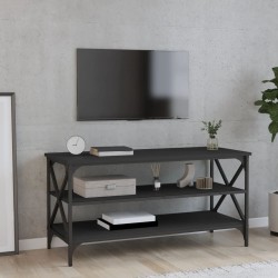 vidaXL Mueble para TV madera contrachapada negro 100x40x50 cm