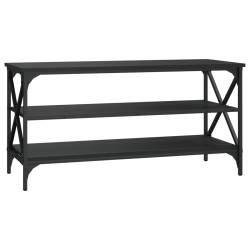 vidaXL Mueble para TV madera contrachapada negro 100x40x50 cm
