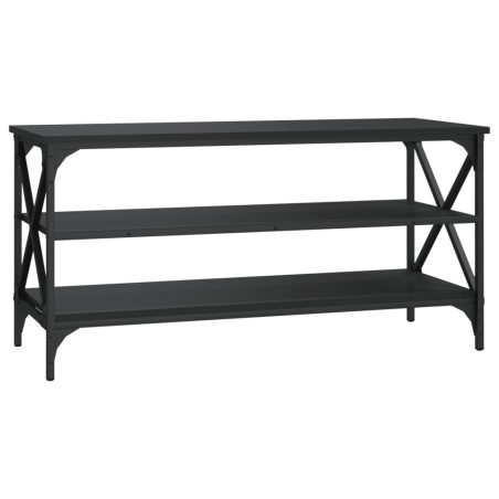 vidaXL Mueble para TV madera contrachapada negro 100x40x50 cm