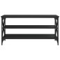 vidaXL Mueble para TV madera contrachapada negro 100x40x50 cm