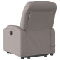 vidaXL Sillón de masaje eléctrico reclinable elevable tela taupé vidaXL Sillón de masaje eléctrico reclinable elevable tela taupé