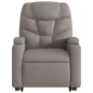 vidaXL Sillón de masaje eléctrico reclinable elevable tela taupé vidaXL Sillón de masaje eléctrico reclinable elevable tela taupé