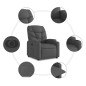 vidaXL Sillón eléctrico reclinable elevable de tela gris oscuro vidaXL Sillón eléctrico reclinable elevable de tela gris oscuro
