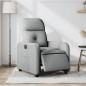 vidaXL Sillón reclinable eléctrico tela gris claro vidaXL Sillón reclinable eléctrico tela gris claro