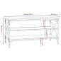 vidaXL Mueble para TV madera contrachapada negro 100x40x50 cm