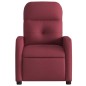 vidaXL Sillón reclinable eléctrico tela rojo tinto vidaXL Sillón reclinable eléctrico tela rojo tinto