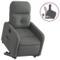 vidaXL Sillón reclinable elevable de tela gris oscuro vidaXL Sillón reclinable elevable de tela gris oscuro