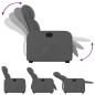 vidaXL Sillón reclinable elevable de tela gris oscuro vidaXL Sillón reclinable elevable de tela gris oscuro