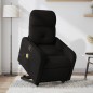 vidaXL Sillón reclinable de masaje elevable tela negro vidaXL Sillón reclinable de masaje elevable tela negro