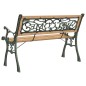vidaXL Banco de jardín madera de abeto macizo 122 cm vidaXL Banco de jardín madera de abeto macizo 122 cm