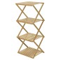 Home&Styling Estantería plegable de 4 niveles de bambú Home&Styling Estantería plegable de 4 niveles de bambú