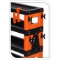 FX-Tools Carrito de herramientas de 4 niveles negro y naranja FX-Tools Carrito de herramientas de 4 niveles negro y naranja