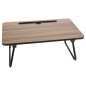 Excellent Houseware Mesita plegable para cama color natural y negro Excellent Houseware Mesita plegable para cama color natural y negro