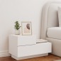 vidaXL Mesita de noche con luces LED blanca 70x36x40,5 cm vidaXL Mesita de noche con luces LED blanca 70x36x40,5 cm