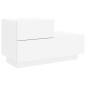 vidaXL Mesita de noche con luces LED blanca 70x36x40,5 cm vidaXL Mesita de noche con luces LED blanca 70x36x40,5 cm