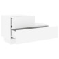 vidaXL Mesita de noche con luces LED blanca 70x36x40,5 cm vidaXL Mesita de noche con luces LED blanca 70x36x40,5 cm