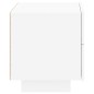 vidaXL Mesita de noche con luces LED blanca 70x36x40,5 cm vidaXL Mesita de noche con luces LED blanca 70x36x40,5 cm