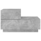 vidaXL Mesita de noche con luces LED gris hormigón 70x36x40,5 cm vidaXL Mesita de noche con luces LED gris hormigón 70x36x40,5 cm