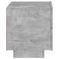 vidaXL Mesita de noche con luces LED gris hormigón 70x36x40,5 cm vidaXL Mesita de noche con luces LED gris hormigón 70x36x40,5 cm