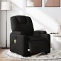 vidaXL Sillón reclinable de masaje eléctrico tela negro vidaXL Sillón reclinable de masaje eléctrico tela negro