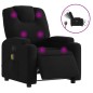 vidaXL Sillón reclinable de masaje eléctrico tela negro vidaXL Sillón reclinable de masaje eléctrico tela negro