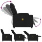 vidaXL Sillón reclinable de masaje eléctrico tela negro vidaXL Sillón reclinable de masaje eléctrico tela negro