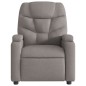 vidaXL Sillón reclinable de masaje eléctrico tela gris taupe vidaXL Sillón reclinable de masaje eléctrico tela gris taupe