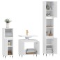 vidaXL Set de muebles de baño 3 piezas madera contrachapada blanco vidaXL Set de muebles de baño 3 piezas madera contrachapada blanco