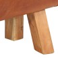 vidaXL Banco potro de gimnasio cuero auténtico marrón 110 cm vidaXL Banco potro de gimnasio cuero auténtico marrón 110 cm