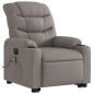 vidaXL Sillón de masaje eléctrico reclinable elevable tela taupé vidaXL Sillón de masaje eléctrico reclinable elevable tela taupé