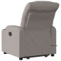 vidaXL Sillón de masaje eléctrico reclinable elevable tela taupé vidaXL Sillón de masaje eléctrico reclinable elevable tela taupé