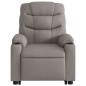 vidaXL Sillón de masaje eléctrico reclinable elevable tela taupé vidaXL Sillón de masaje eléctrico reclinable elevable tela taupé