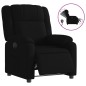 vidaXL Sillón reclinable eléctrico de tela negro