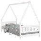 vidaXL Estructura de cama para niños madera de pino blanco 90x200 cm vidaXL Estructura de cama para niños madera de pino blanco 90x200 cm