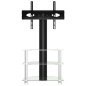 vidaXL Mueble TV esquina 3 niveles para 32-70 pulgadas negro plateado vidaXL Mueble TV esquina 3 niveles para 32-70 pulgadas negro plateado