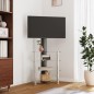 vidaXL Mueble TV esquina 4 niveles para 32-70 pulgadas negro plateado vidaXL Mueble TV esquina 4 niveles para 32-70 pulgadas negro plateado