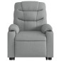 vidaXL Sillón de masaje eléctrico reclinable elevable tela gris claro vidaXL Sillón de masaje eléctrico reclinable elevable tela gris claro