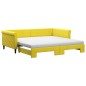 vidaXL Sofá cama nido con colchón terciopelo amarillo 100x200 cm