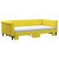vidaXL Sofá cama nido con colchón terciopelo amarillo 100x200 cm