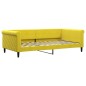 vidaXL Sofá cama nido con colchón terciopelo amarillo 100x200 cm