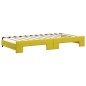 vidaXL Sofá cama nido con colchón terciopelo amarillo 100x200 cm