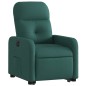 vidaXL Sillón eléctrico reclinable elevable de tela verde oscuro vidaXL Sillón eléctrico reclinable elevable de tela verde oscuro