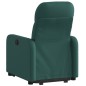 vidaXL Sillón eléctrico reclinable elevable de tela verde oscuro vidaXL Sillón eléctrico reclinable elevable de tela verde oscuro